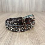 Cinto Master Marrom Pedras Strass Importado Furta-cor 8708