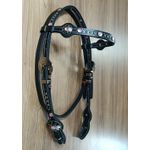  Cabeçada Testeira de Couro com Afogador Sport Equine 8839