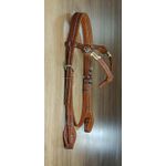  Cabeçada Testeira de Couro com Afogador Sport Equine 8842