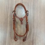  Cabeçada Testeira de Couro com Afogador Sport Equine 8843