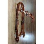  Cabeçada Testeira de Couro com Afogador Sport Equine 8844