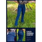 Calça Jeans Feminina American Country Boot Cut Referência 833 7033