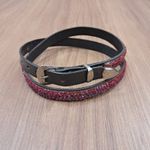 Bandinha Para Chapéu em Couro Com Strass 7771