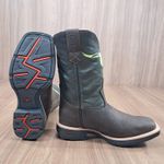  Bota Moiadeiros Masculina Café Verde 8302