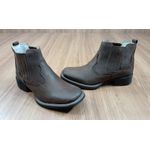 Botina Texana Big Bull Em Couro Fossil Tabaco 2600 6861