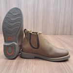 Botina Conforto Gel Zebu Em Couro Sela 59080 7573