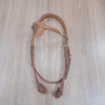  Cabeçada de testeira de Couro Sport Equine 8102