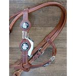 Cabeçada Testeira de Couro com Afogador Sport Equine 6877