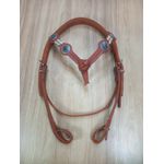  Cabeçada Testeira de Couro com Afogador Sport Equine 7512