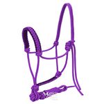 Cabresto para Cavalo 7 nós em Nylon Roxo c/ Cabo Sport Equine 5020