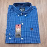 Camisa For Texas Xadrez Manga Longa 7788