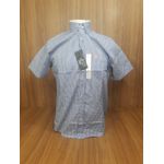 Camisa Tuff Xadrez Azul C/ Branco Manga Curta 6817