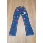 Calça Jeans Juvenil Feminina Country &amp;amp;amp;amp; Cia Bordada Referência 4357 6828