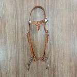  Cabeçada Testeira de Couro com Afogador Sport Equine 6556