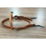  Cabeçada Testeira de Couro com Afogador nogueira 8544