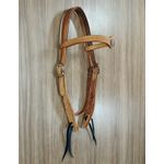  Cabeçada Testeira de Couro com Afogador nogueira 8802