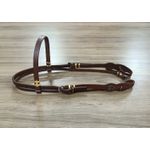  Cabeçada Testeira de Couro com Afogador Sport Equine 8825