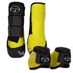 Kit Dianteiro Cloche e Caneleiras Amarelo Sport Equine 5221