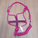 Cabresto para Cavalo 7 nós em Nylon Pink c/ Cabo Mreis 7814