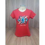 T Shirt Power Country Feminina Vermelho 7057