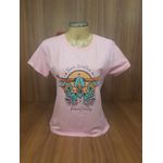 T Shirt Power Country Feminina Rosa Bb 7063