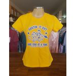 T Shirt Power Country Feminina Amarela 7493