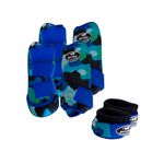 Kit Completo Cloche e Caneleiras Estampado Boots Horse 3752