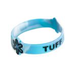 Pulseira Tuff Azul Turquesa com Logo e Escrita Preta S/M 6251