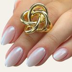 Anel Feminino Entrelace Dourado