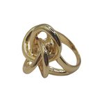 Anel Feminino Entrelace Dourado