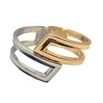 Bracelete Feminino Domínio Dourado e Prata
