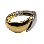 Bracelete Feminino Duo Luxo Prata e Dourado