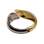 Bracelete Feminino Duo Luxo Prata e Dourado