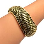 Bracelete Feminino Estilo Serpente Dourado
