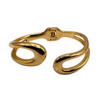 Bracelete Feminino Gota Vazada Dourado