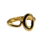 Bracelete Feminino Oval Vazado Dourado