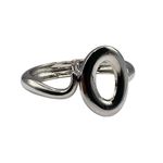 Bracelete Feminino Oval Vazado Prata
