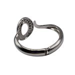 Bracelete Feminino Oval Vazado Prata