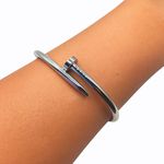 Bracelete Feminino Prego Prata