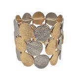 Bracelete Feminino Prosperidade Dourado e Prata