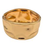 Bracelete Feminino Textura Martelada Dourado