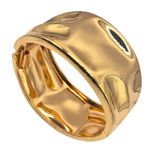 Bracelete Feminino Textura Martelada Dourado