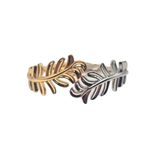 Bracelete Folhas Dourado Prata Feminino