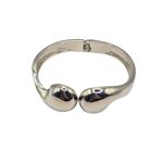 Bracelete Feminino Dupla Gota Prata Liso
