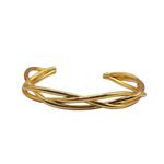 Bracelete Feminino Entrelaçado Dourado