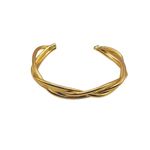 Bracelete Feminino Entrelaçado Dourado