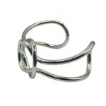 Bracelete Feminino Entrelaço Duo Prata 