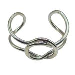 Bracelete Feminino Entrelaço Duo Prata 