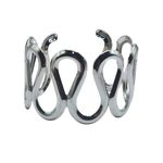Bracelete Feminino Ondas Modernas Prata