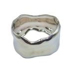 Bracelete Feminino Orgânico Soberana Prata